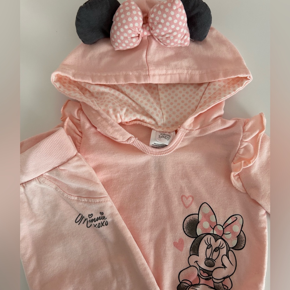 12 month old Disney Minnie Mouse ears matching set